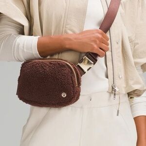 Lululemon Burnt Caramel Fleece Everywhere Belt Bag